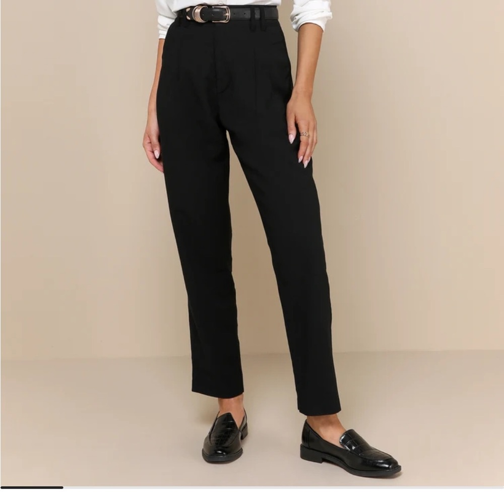 Lulu's Black Straight Leg Pants